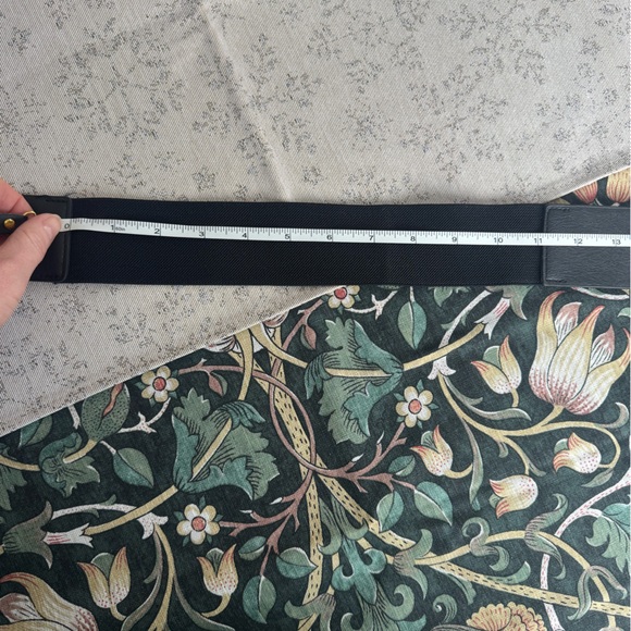 Black leather wide belt - Picture 8 of 11